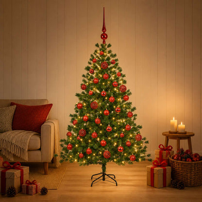 Artificial Christmas Tree with Bauble 120 cm 150 LEDs