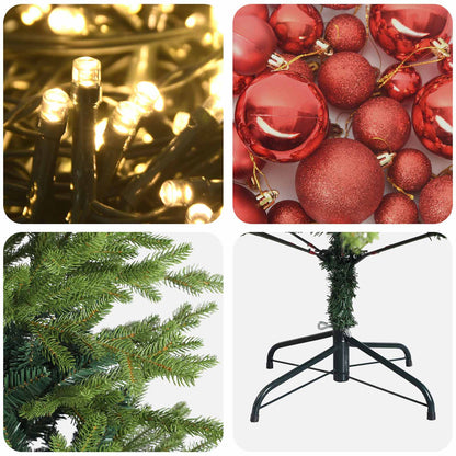 Artificial Christmas Tree with Bauble 120 cm 150 LEDs