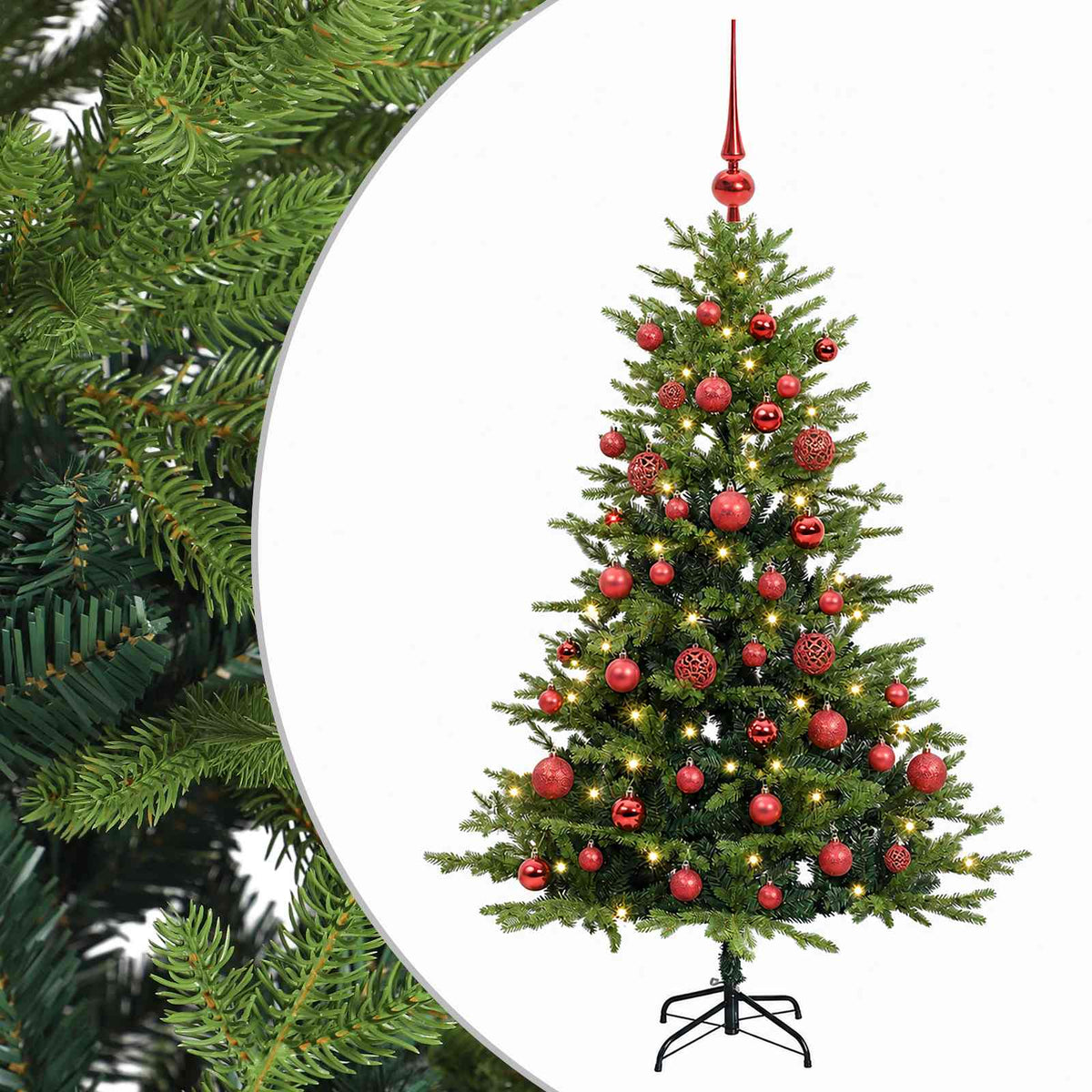 Artificial Christmas Tree with Bauble 120 cm 150 LEDs
