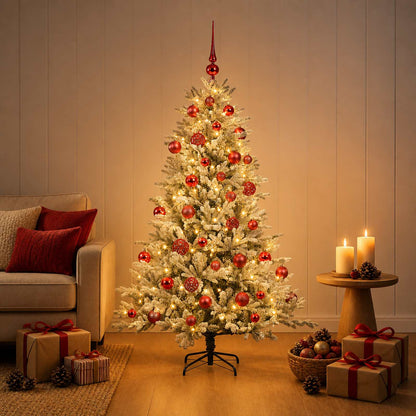 Artificial Christmas Tree with Bauble 120 cm 150 LEDs