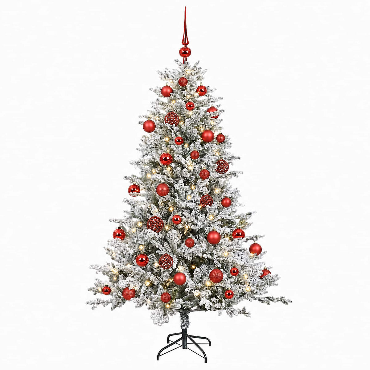 Artificial Christmas Tree with Bauble 150 cm 150 LEDs