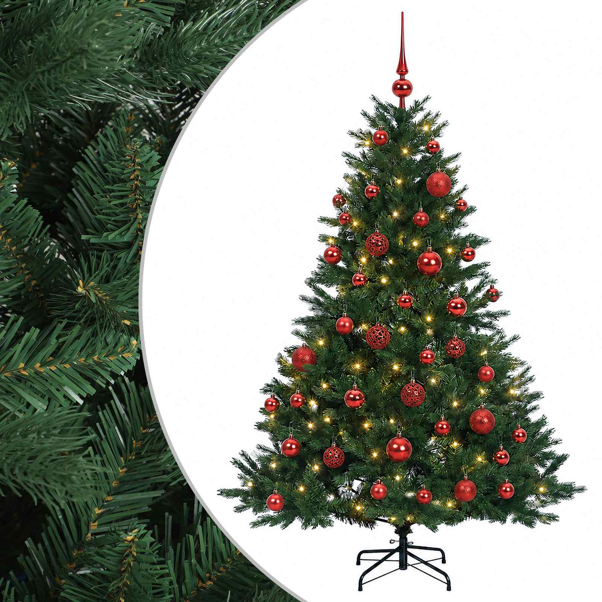 Artificial Christmas Tree with Bauble 120 cm 150 LEDs