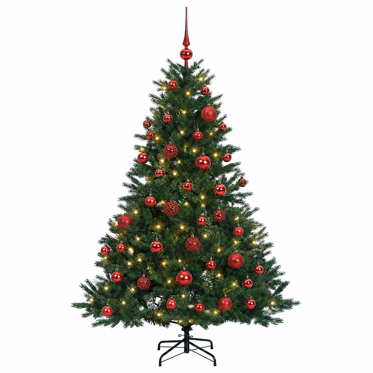 Artificial Christmas Tree with Bauble 150 cm 150 LEDs