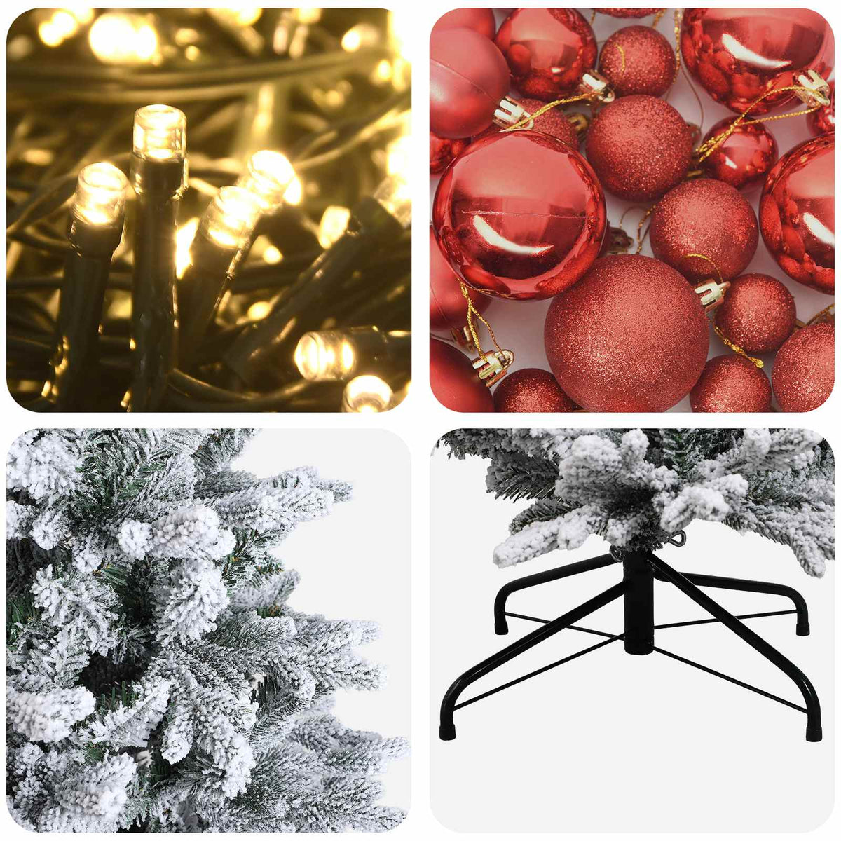 Artificial Christmas Tree with Bauble 120 cm 150 LEDs