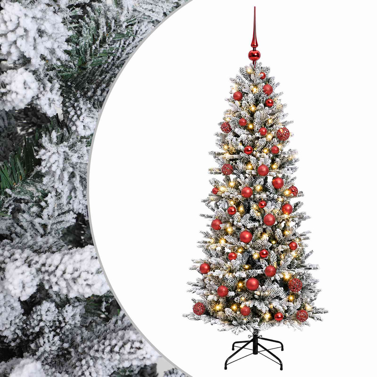 Artificial Christmas Tree with Bauble 120 cm 150 LEDs