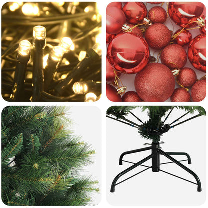 Artificial Christmas Tree with Bauble 120 cm 150 LEDs