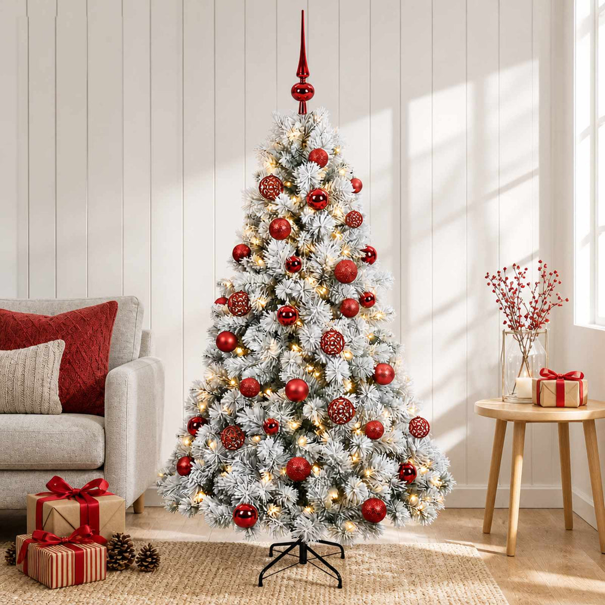 Artificial Christmas Tree with Bauble 120 cm 150 LEDs