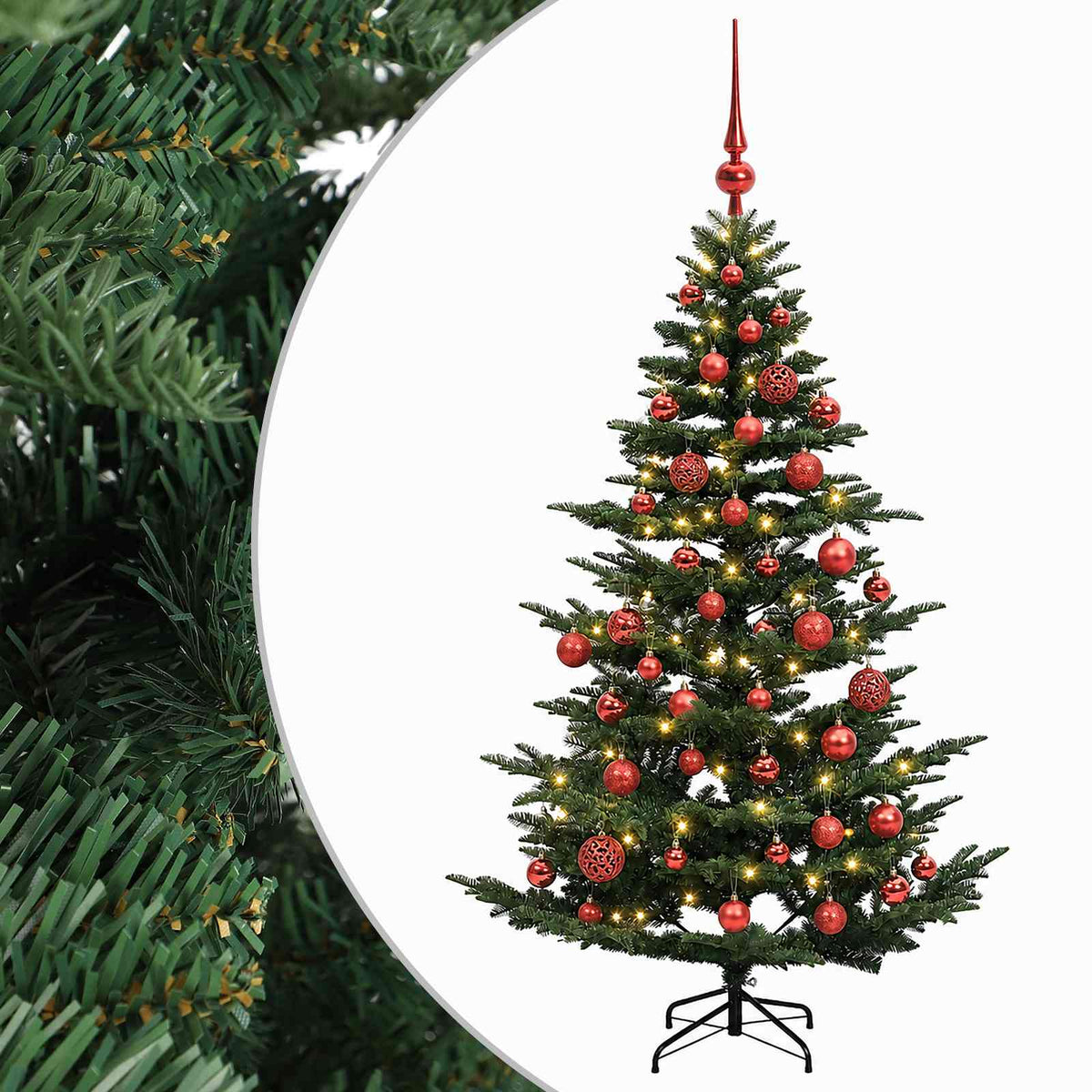 Artificial Christmas Tree with Bauble 120 cm 150 LEDs
