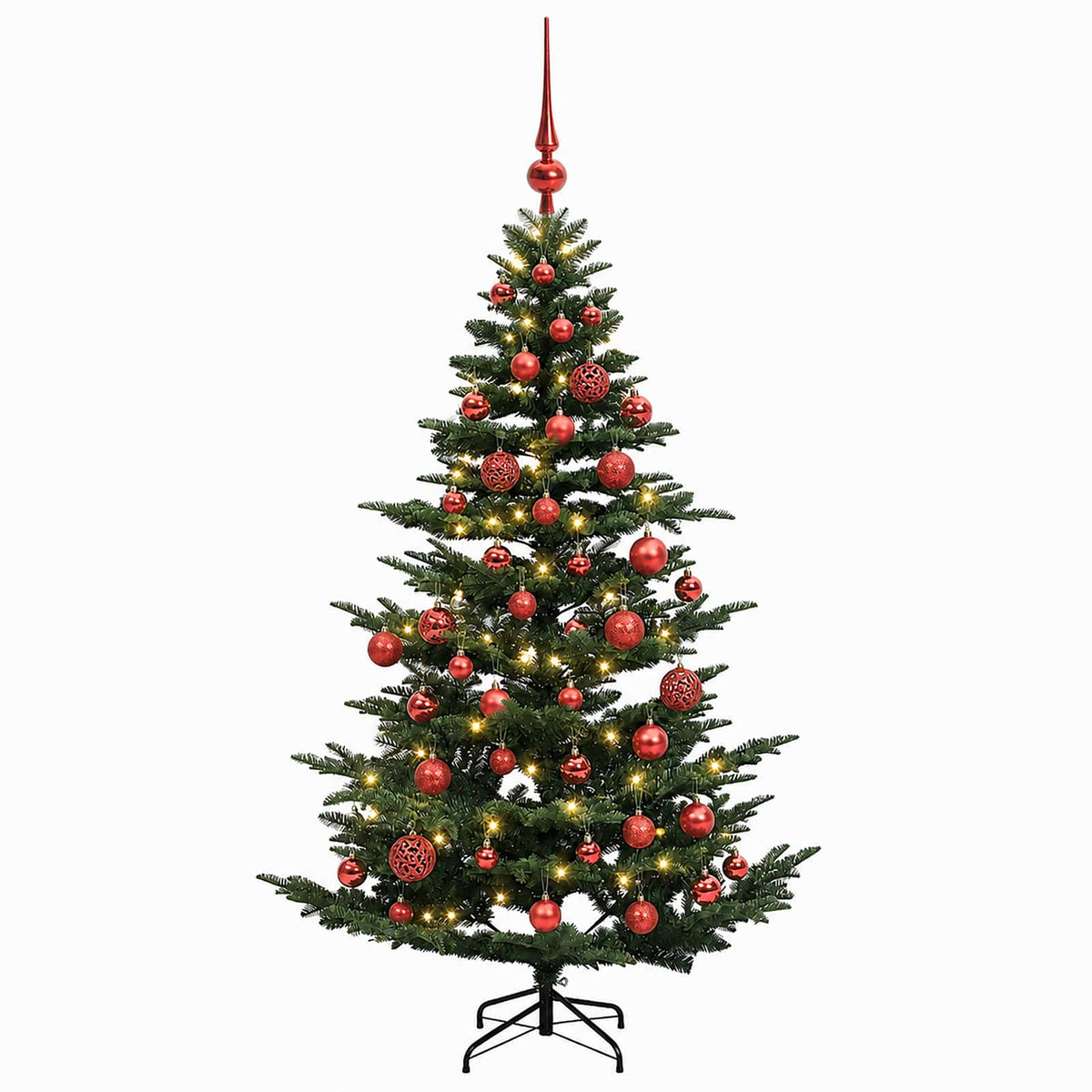Artificial Christmas Tree with Bauble 120 cm 150 LEDs
