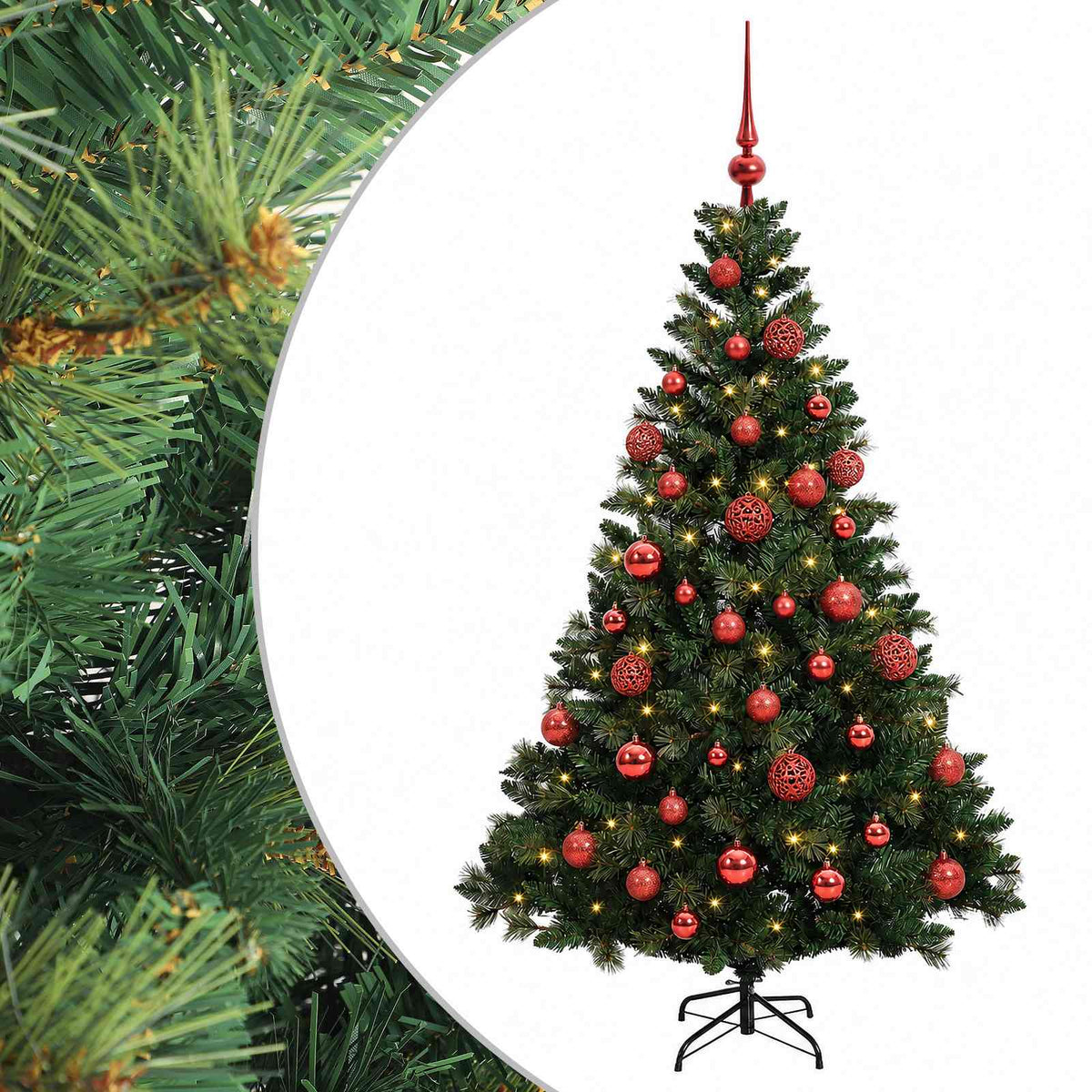 Artificial Christmas Tree with Bauble 120 cm 150 LEDs