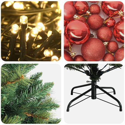 Artificial Christmas Tree with Bauble 150 cm 150 LEDs