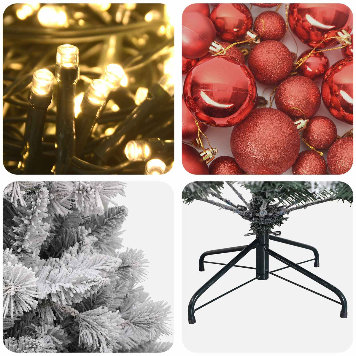Artificial Christmas Tree with Bauble 120 cm 150 LEDs