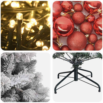 Artificial Christmas Tree with Bauble 150 cm 150 LEDs