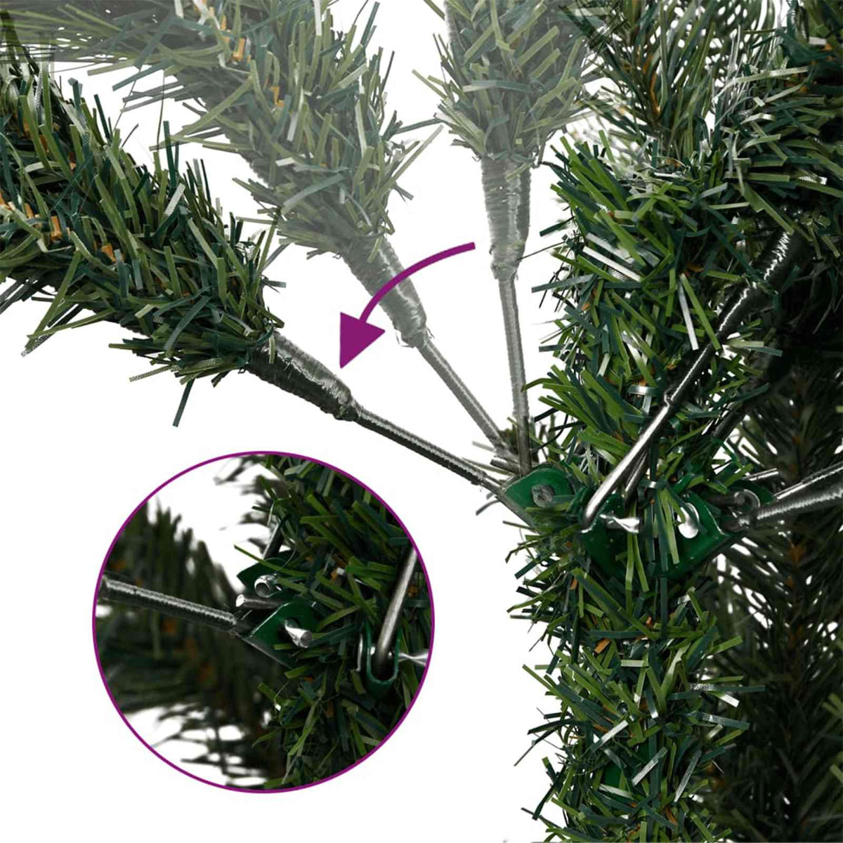 Artificial Christmas Tree with Bauble 120 cm 150 LEDs