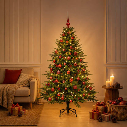 Artificial Christmas Tree with Bauble 150 cm 150 LEDs
