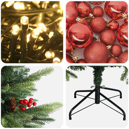 Artificial Christmas Tree with Bauble 150 cm 150 LEDs