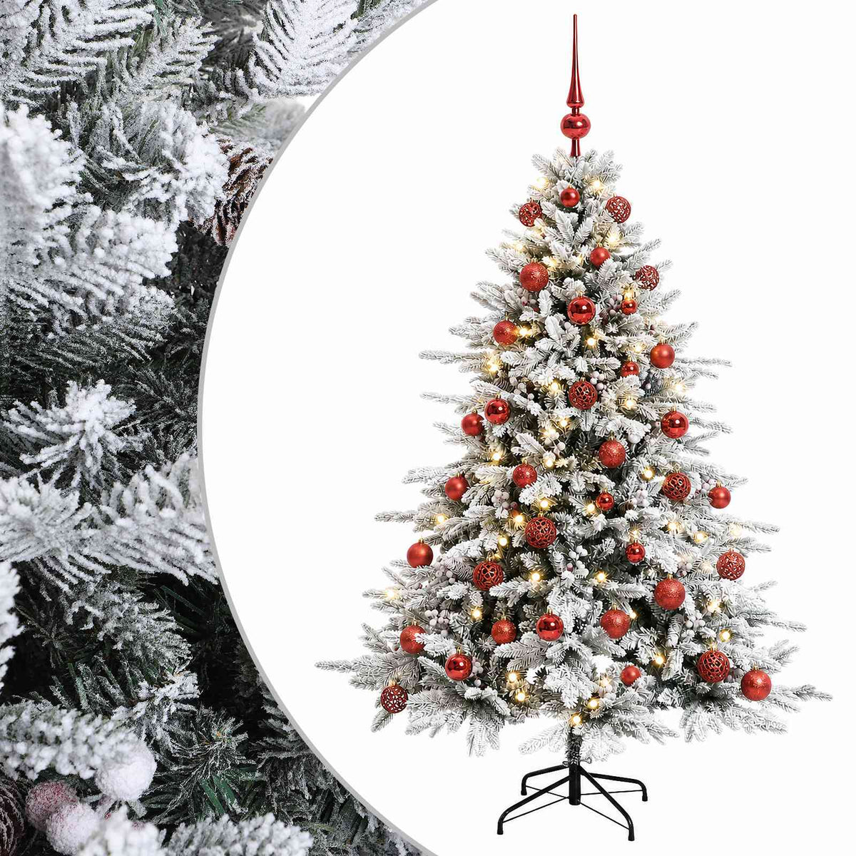Artificial Christmas Tree with Bauble 150 cm 150 LEDs