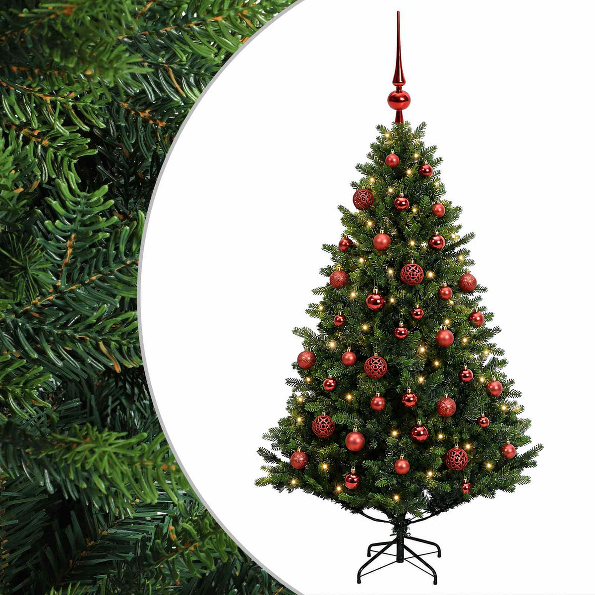 Artificial Christmas Tree with Bauble 150 cm 150 LEDs