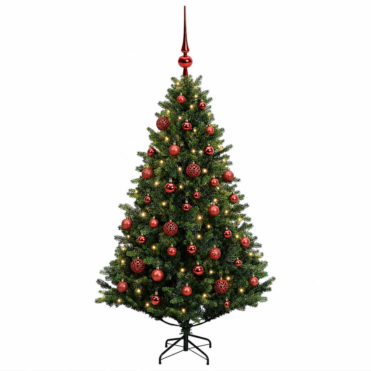 Artificial Christmas Tree with Bauble 150 cm 150 LEDs