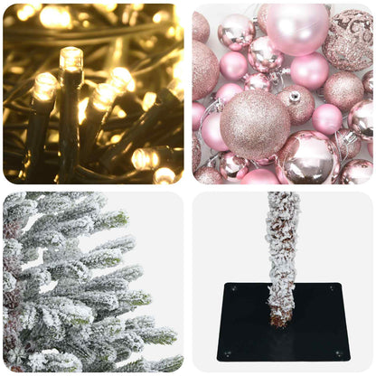 Artificial Christmas Tree with Bauble 150 cm 150 LEDs