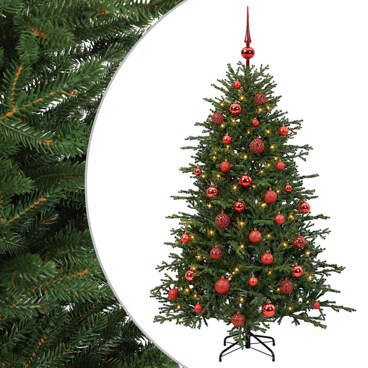 Artificial Christmas Tree with Bauble 120 cm 150 LEDs