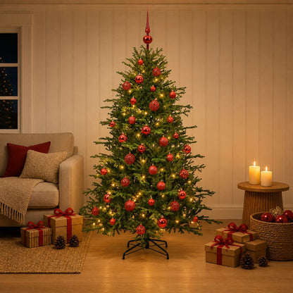 Artificial Christmas Tree with Bauble 150 cm 150 LEDs