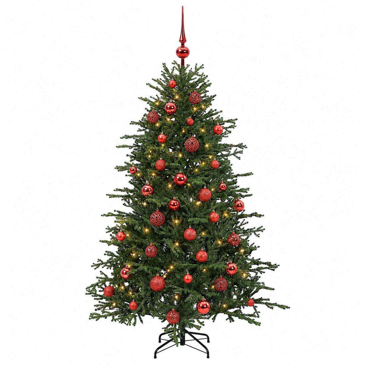 Artificial Christmas Tree with Bauble 150 cm 150 LEDs