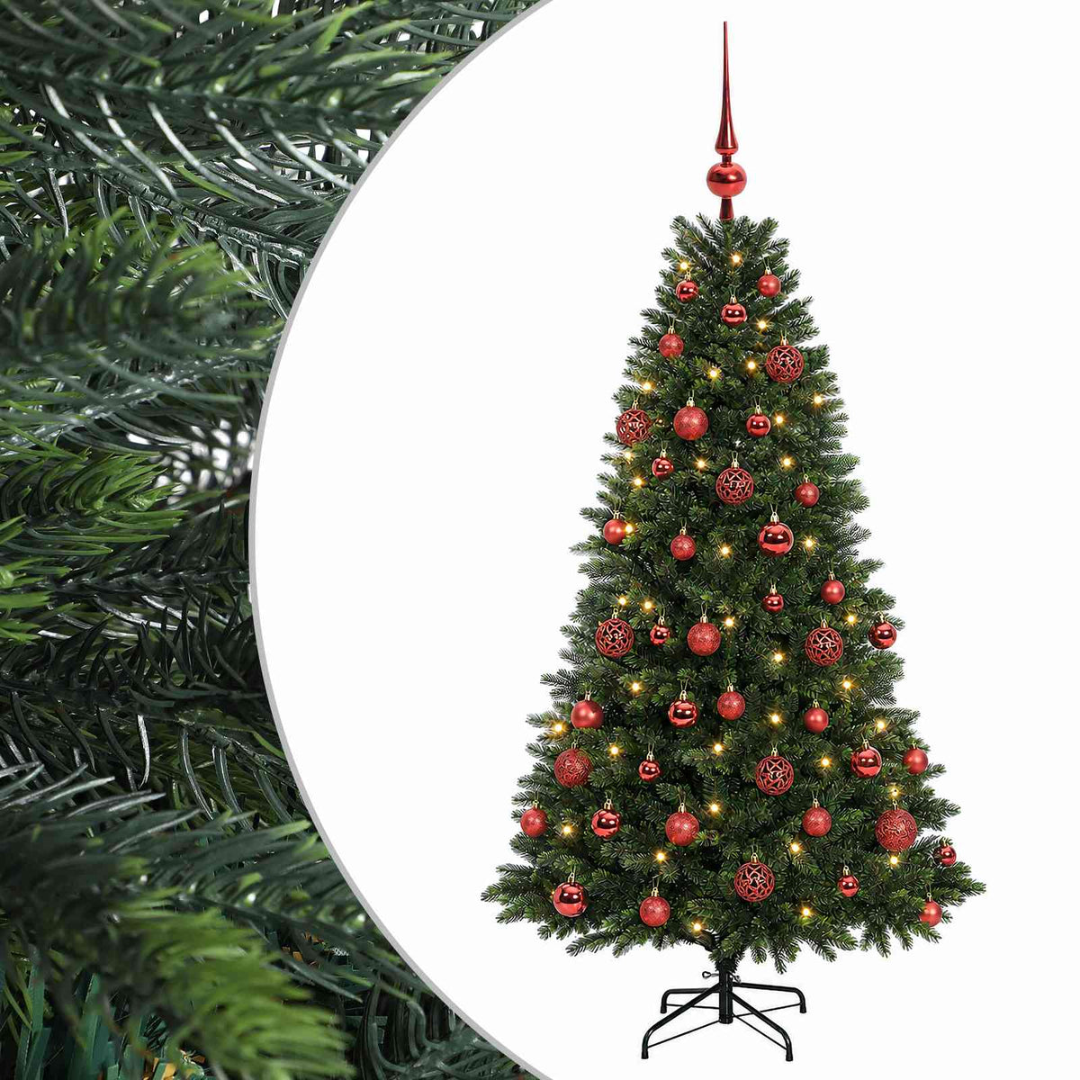 Artificial Christmas Tree with Bauble 120 cm 150 LEDs