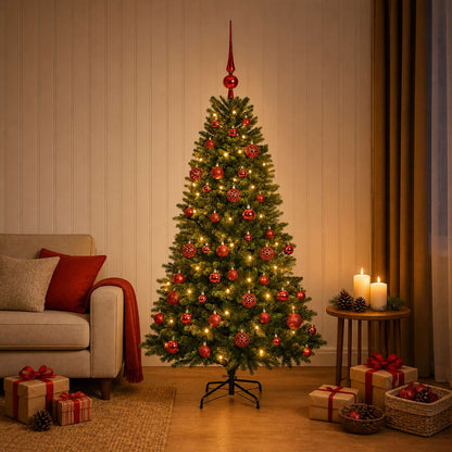 Artificial Christmas Tree with Bauble 120 cm 150 LEDs