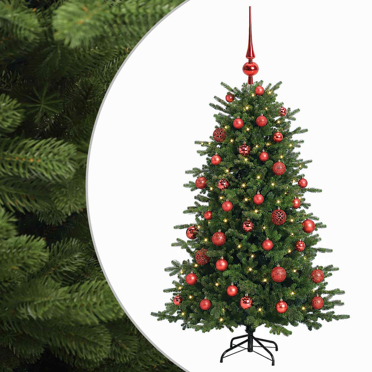 Artificial Christmas Tree with Bauble 120 cm 150 LEDs