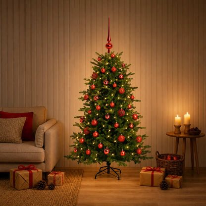 Artificial Christmas Tree with Bauble 150 cm 150 LEDs