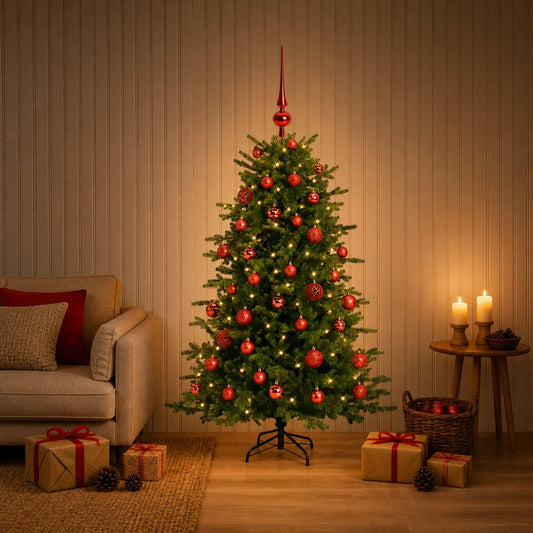 Artificial Christmas Tree with Bauble 120 cm 150 LEDs