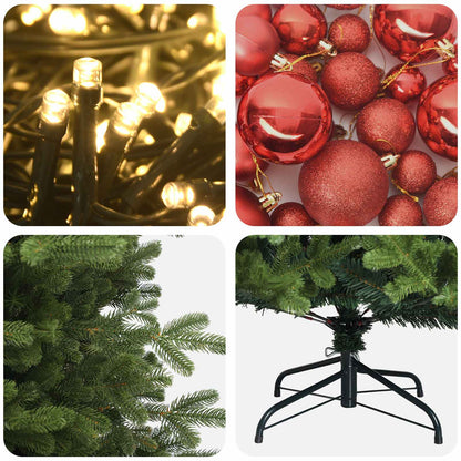 Artificial Christmas Tree with Bauble 150 cm 150 LEDs