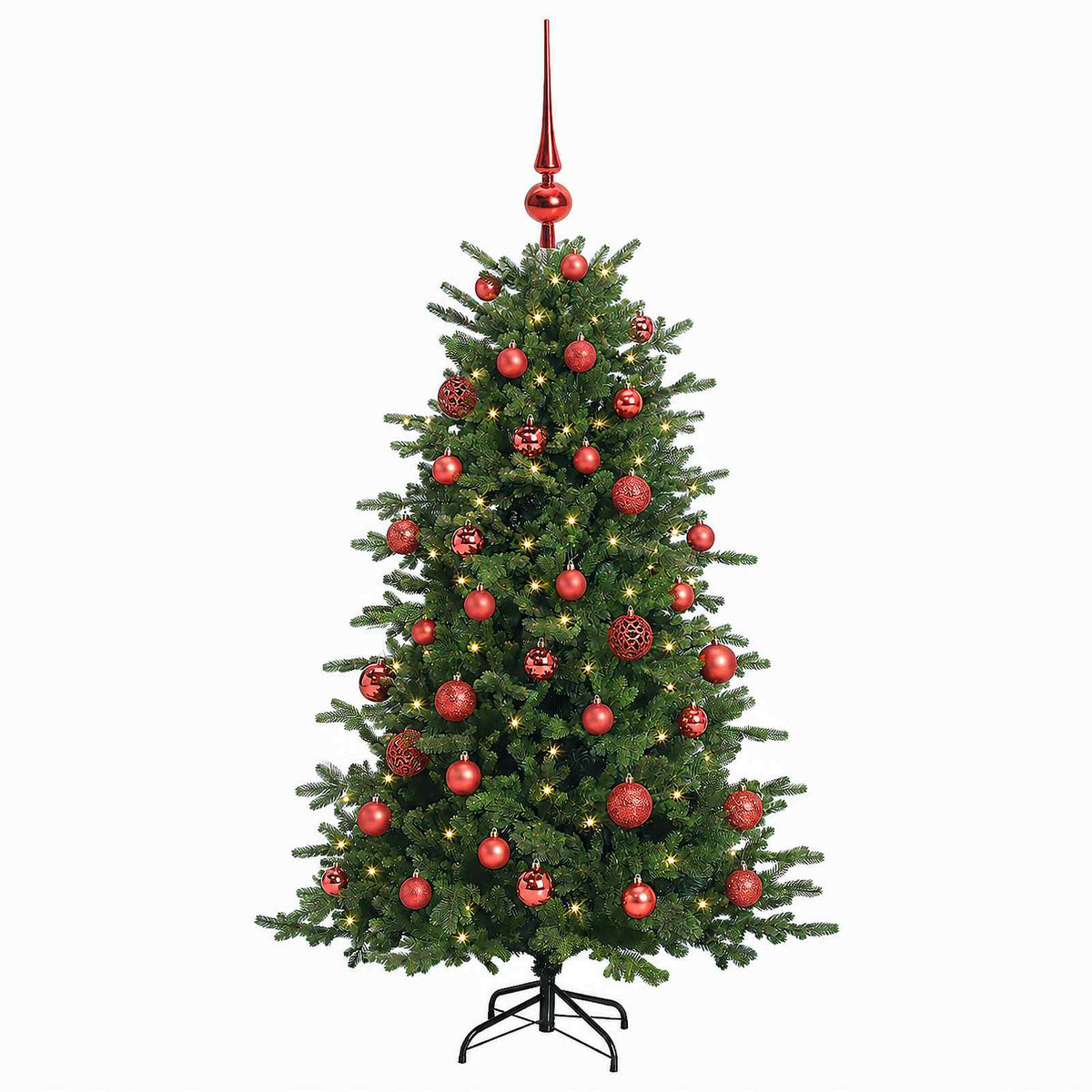 Artificial Christmas Tree with Bauble 150 cm 150 LEDs