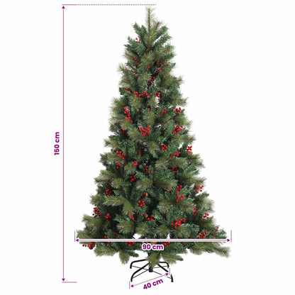Artificial Christmas Tree with Bauble 150 cm 150 LEDs
