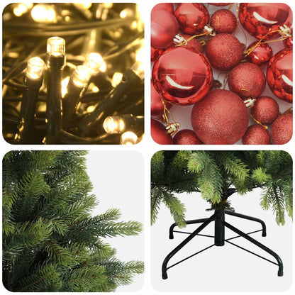 Artificial Christmas Tree with Bauble 150 cm 150 LEDs