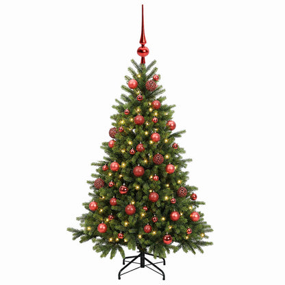 Artificial Christmas Tree with Bauble 150 cm 150 LEDs