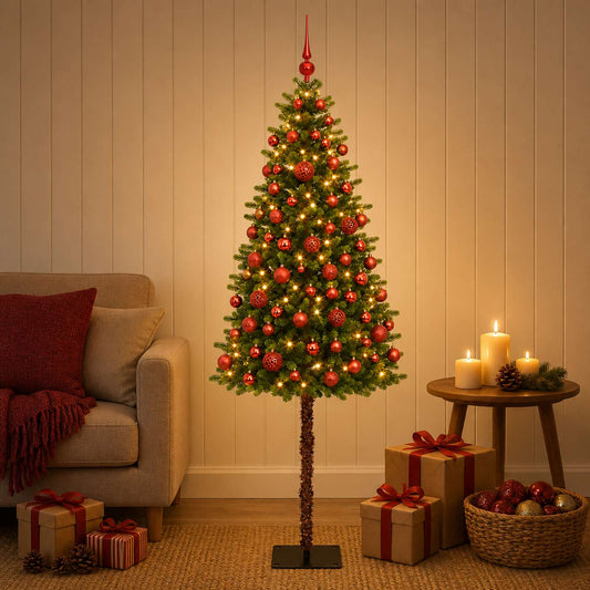 Artificial Christmas Tree with Bauble 120 cm 150 LEDs