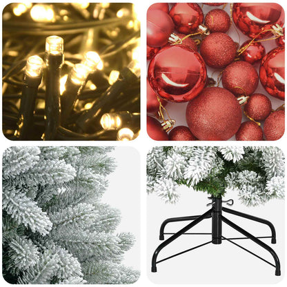 Artificial Christmas Tree with Bauble 150 cm 150 LEDs