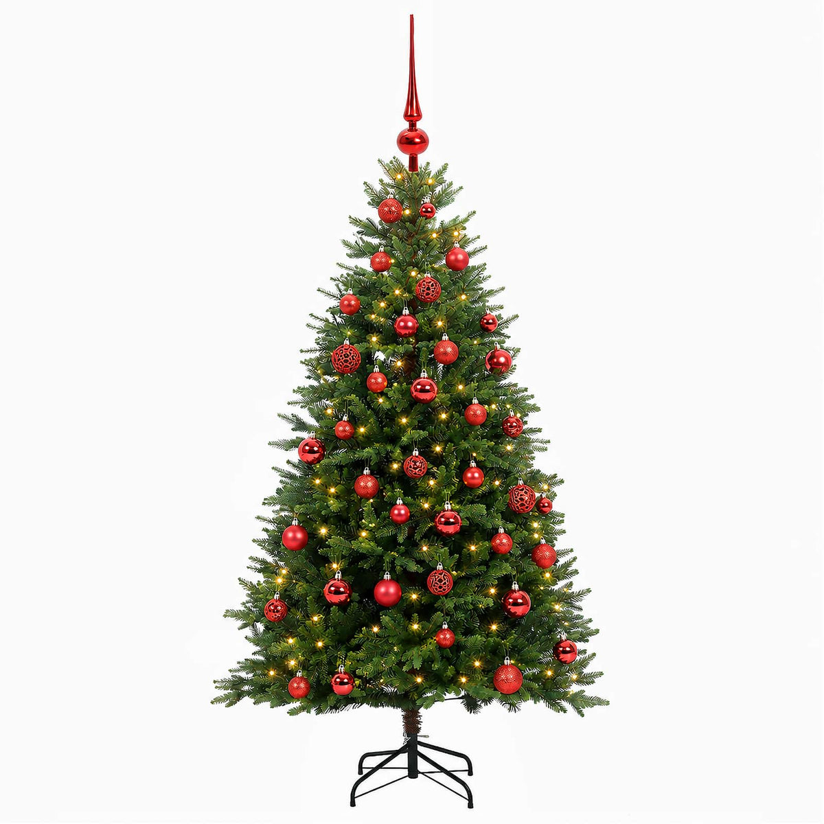 Artificial Christmas Tree with Bauble 120 cm 150 LEDs