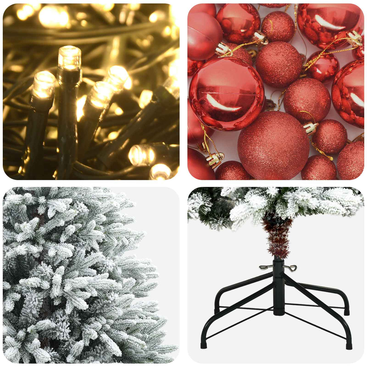 Artificial Christmas Tree with Bauble 120 cm 150 LEDs