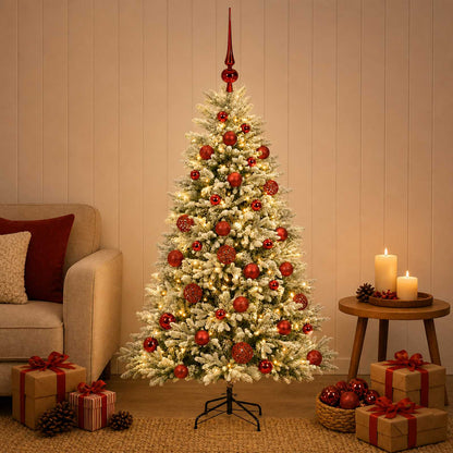Artificial Christmas Tree with Bauble 120 cm 150 LEDs