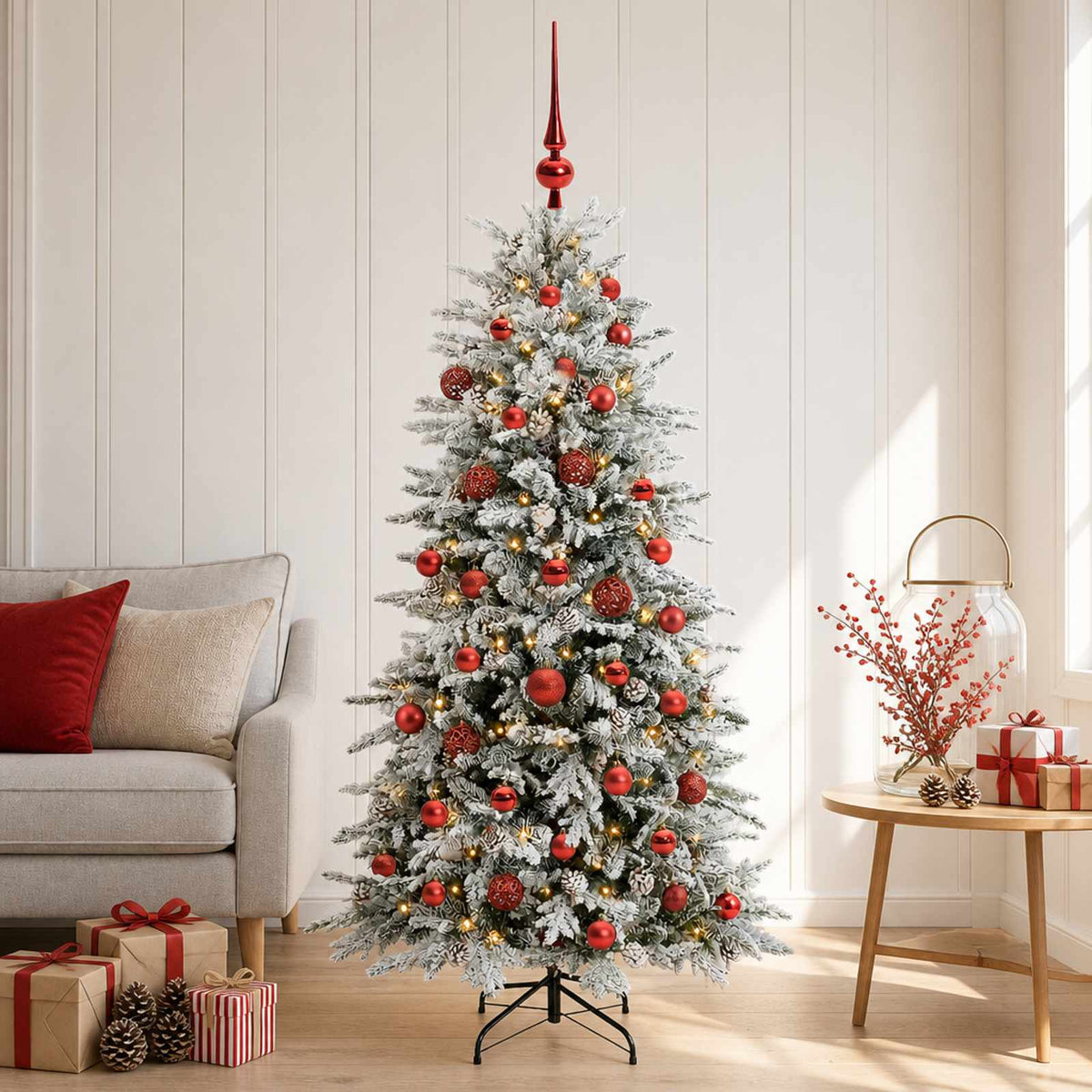 Artificial Hinged Christmas Tree 150 cm 150 LEDs Warm White