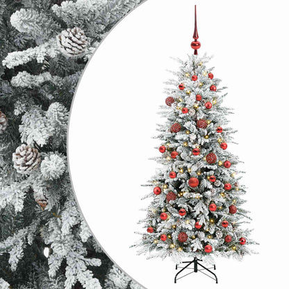 Artificial Hinged Christmas Tree 150 cm 150 LEDs Warm White