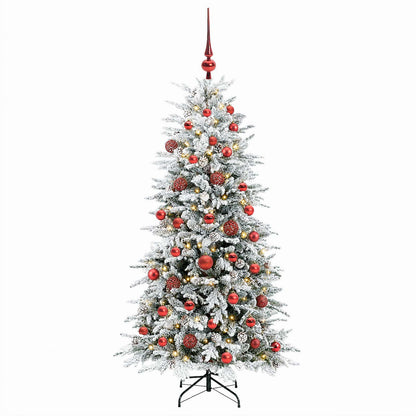 Artificial Hinged Christmas Tree 150 cm 150 LEDs Warm White