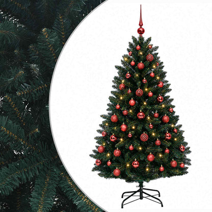 Artificial Christmas Tree Dark Green with Bauble 150 cm