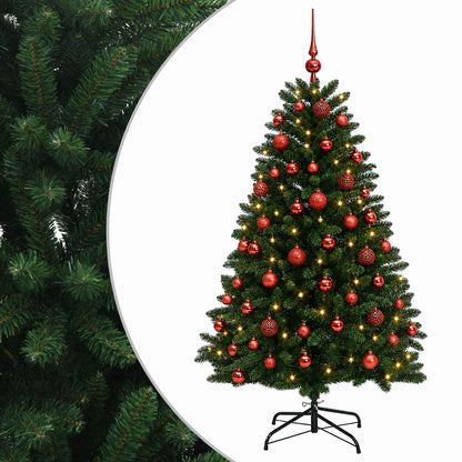 Artificial Christmas Tree Mid-green with Ornament 120 cm