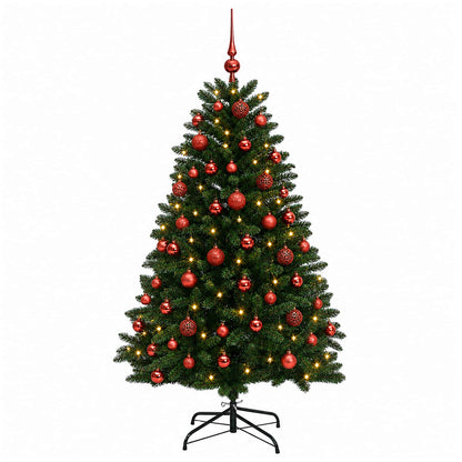 Artificial Christmas Tree Mid-green with Ornament 120 cm