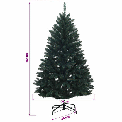 Artificial Christmas Tree Dark Green with Baubles 150 cm