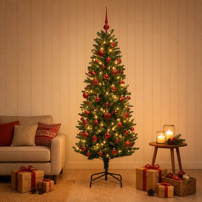 Artificial Christmas Tree with Bauble 120 cm 150 LEDs